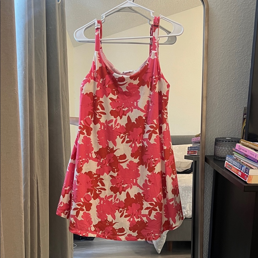 LuLaRoe Pink and Cream Floral Top